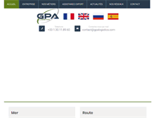 Tablet Screenshot of gpalogistics.com
